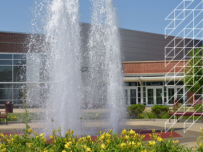 Fountain at the Community Center